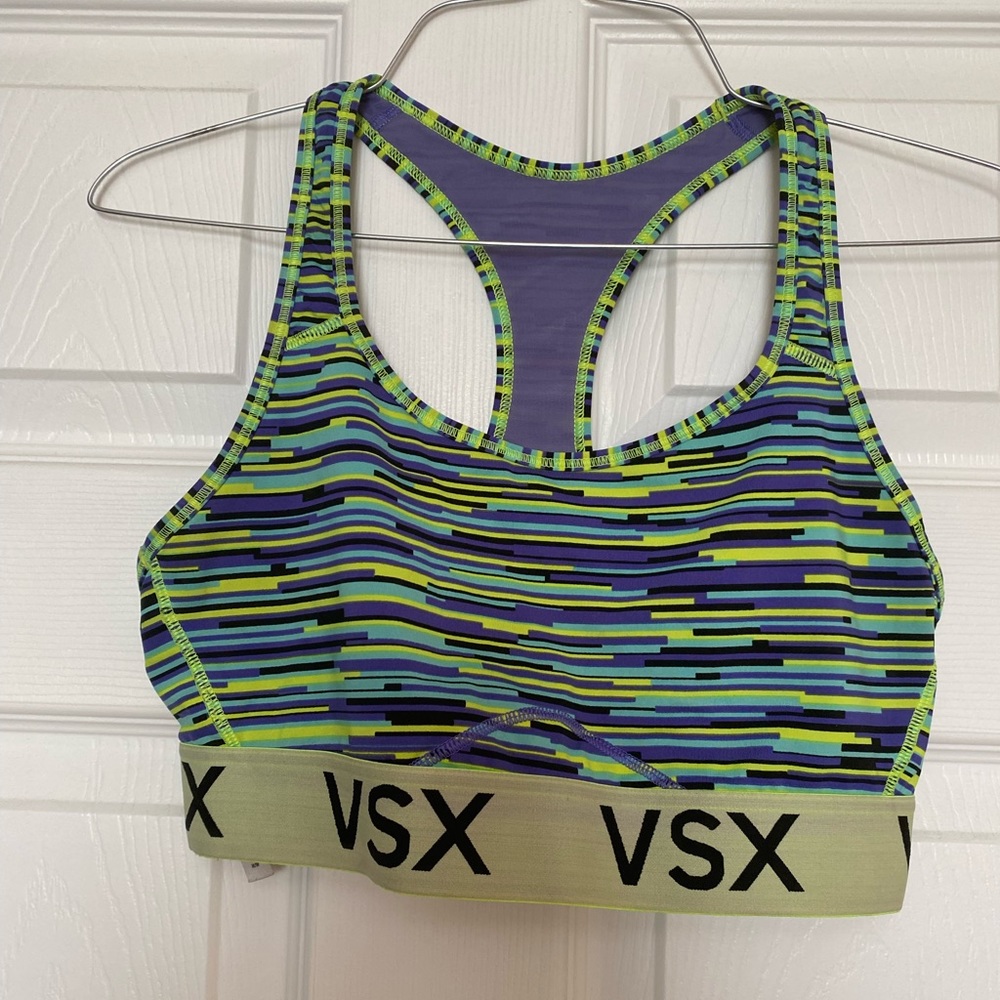 Multi color Victoria secret sports bra size medium